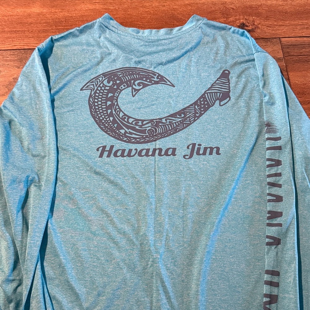 Huk Performance Long Sleeve Aqua swim Shirt - Picture 2 of 2